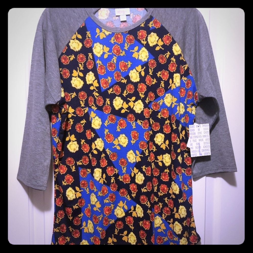 LuLaRoe Rose Print Randy